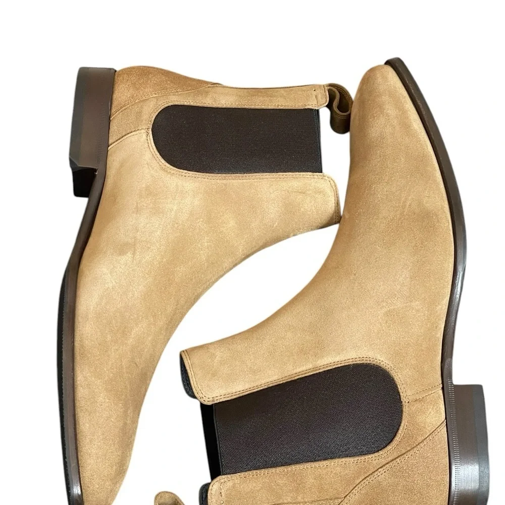 New! Perlie Chelsea Boots - Dark Beige size 46 USA 13